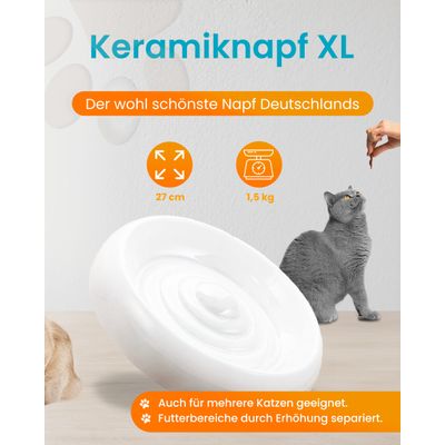 Lucky-Kitty Katzennapf Keramik Premium-Qualität