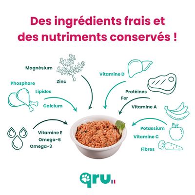 QRU - Repas BARF chien – Poulet Intro
