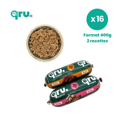 QRU - Repas complet chien – Pack découverte QRU - Repas complet chien – Pack découverte