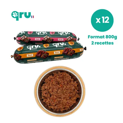 QRU - Repas complet chien – Pack découverte QRU - Repas complet chien – Pack découverte