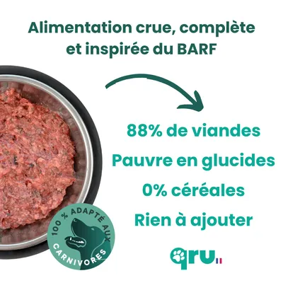 QRU - Repas BARF chien – Pack découverte QRU - Repas BARF chien – Pack découverte