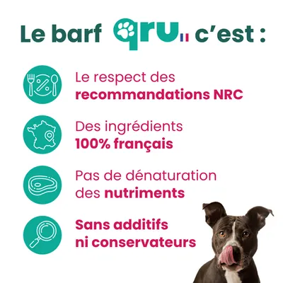 QRU - Repas BARF chien – Pack découverte QRU - Repas BARF chien – Pack découverte