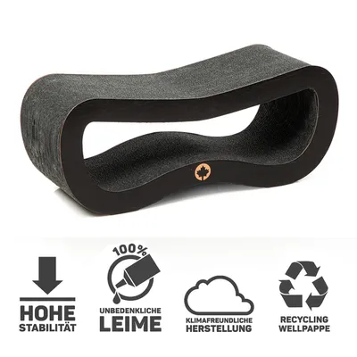Canadian Cat Company Kratzpappe ORBIT SMALL Kratzbrett Black Edition