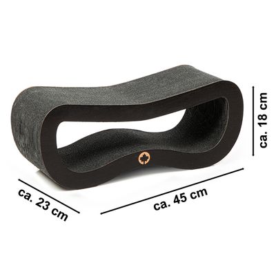 Canadian Cat Company Kratzpappe ORBIT SMALL Kratzbrett Black Edition