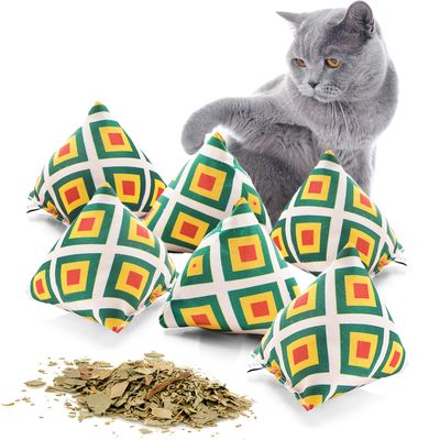 Canadian Cat Company Schmusekissen 6er-Set Katzenminze Pyramide XL