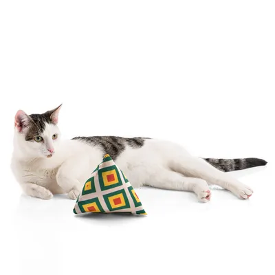Canadian Cat Company Schmusekissen 6er-Set Katzenminze Pyramide XL