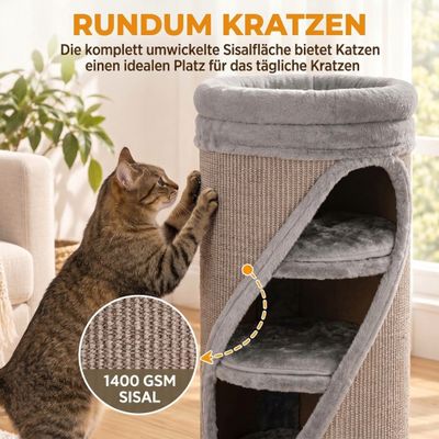 PawHut Katzenkratztonne