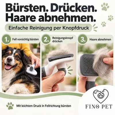 3er Set mit verschiedenen Hundebürste Katzenbürste