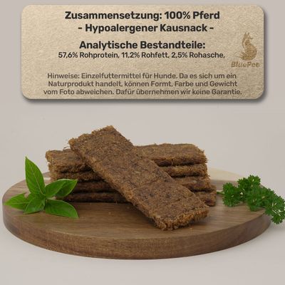 BluePet Pferdefleisch-Streifen für Hunde