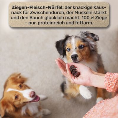 BluePet Ziegen Fleischwürfel 100% Ziege