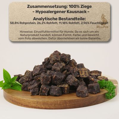 BluePet Ziegen Fleischwürfel 100% Ziege