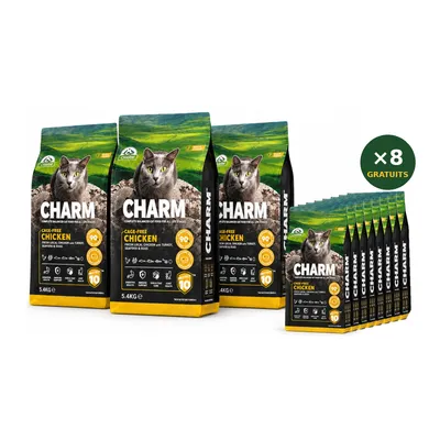 CHARM Croquettes Poulet Fermier pour Chat - Sans Céréales CHARM Croquettes Poulet Fermier pour Chat - Sans Céréales