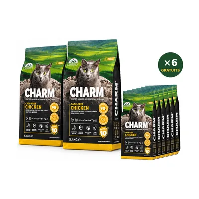 CHARM Croquettes Poulet Fermier pour Chat - Sans Céréales