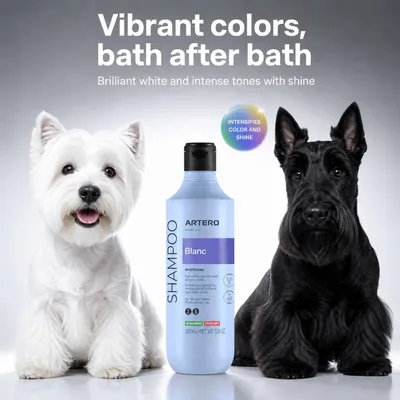 Artero Blanc Shampoo für weißes und dunkles Fell