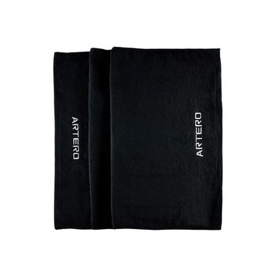 Artero Serviette en coton noire pour chiens et chats