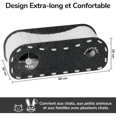 HausPets Cueva Gato Extra Grande 80cm, Cama Superior + Guarida 4 Agujeros HausPets Cueva Gato Extra Grande 80cm, Cama Superior + Guarida 4 Agujeros