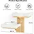 HausPets Estante Pared Gato 2 Plataformas, Percha Madera Hevea HausPets Estante Pared Gato 2 Plataformas, Percha Madera Hevea