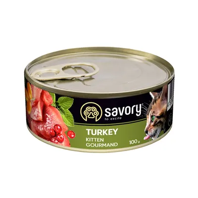 Savory Nassfutter für Kitten mit Pute Savory Nassfutter für Kitten mit Pute