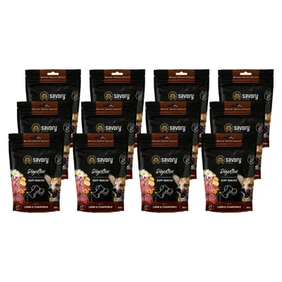 Savory Hundeleckerlis mit Lamm für die Verdauung Savory Hundeleckerlis mit Lamm für die Verdauung