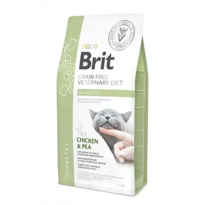 Brit Veterinary Diets Croquettes Diabetes Grain Free pour chat Brit Veterinary Diets Croquettes Diabetes Grain Free pour chat