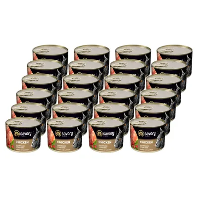 Savory Nassfutter für sterilisierte Katzen mit Huhn