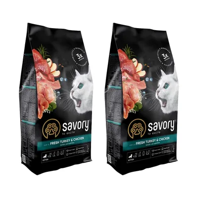 Savory Trockenfutter für Kitten mit Pute & Huhn