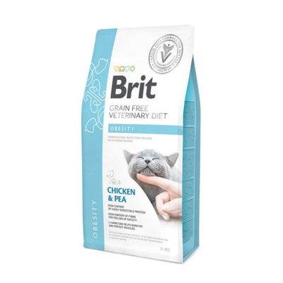 Brit Veterinary Diets Croquettes Obesity Grain Free pour chat