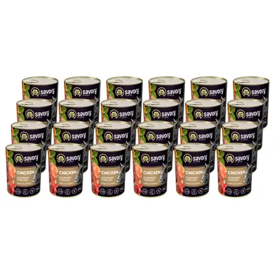 Savory Nassfutter für sterilisierte Katzen mit Huhn