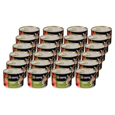 Savory Nassfutter für Kitten mit Pute