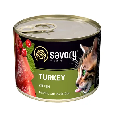 Savory Nassfutter für Kitten mit Pute Savory Nassfutter für Kitten mit Pute
