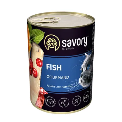 Savory Nassfutter für Katzen mit Fisch