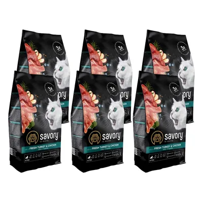 Savory Trockenfutter für Kitten mit Pute & Huhn Savory Trockenfutter für Kitten mit Pute & Huhn