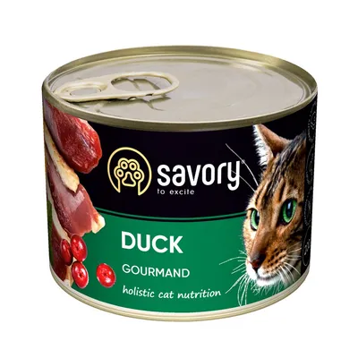 Savory Nassfutter für Katzen mit Ente Savory Nassfutter für Katzen mit Ente