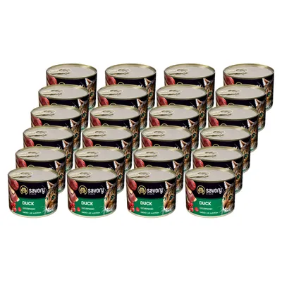 Savory Nassfutter für Katzen mit Ente Savory Nassfutter für Katzen mit Ente