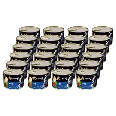 Savory Nassfutter für Katzen mit Fisch