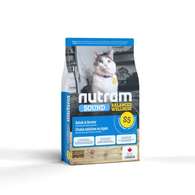 Nutram Sound S5 Croquettes pour chat adulte et senior