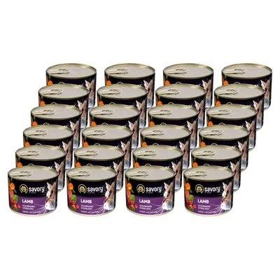 Savory Nassfutter für sterilisierte Katzen mit Lamm