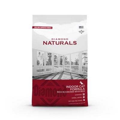 Diamond Naturals Croquettes Indoor Cat au poulet pour chat d'intérieur