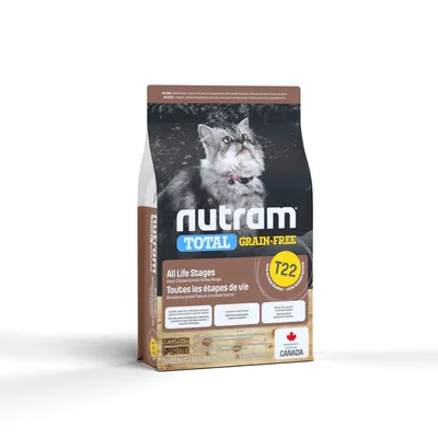 Nutram Total Grain Free T22 Croquettes au poulet et à la dinde pour chat