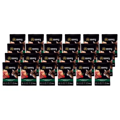 Savory Nassfutter für Katzen mit Lamm & Roter Bete Savory Nassfutter für Katzen mit Lamm & Roter Bete