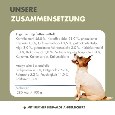 Irish Pure Veggie-Snack – Vegetarisches Leckerli mit Kelp-Alge Irish Pure Veggie-Snack – Vegetarisches Leckerli mit Kelp-Alge