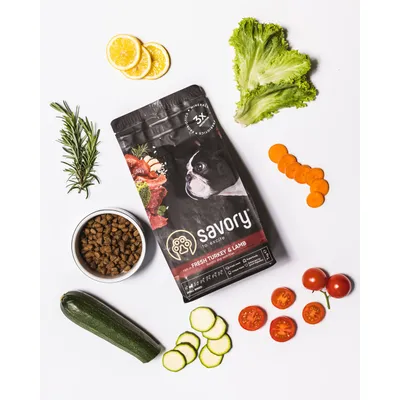 Savory Trockenfutter für kleine Hunde mit Pute & Lamm Savory Trockenfutter für kleine Hunde mit Pute & Lamm