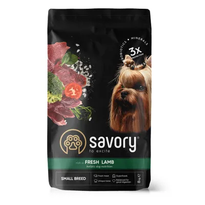 Savory Trockenfutter für kleine Hunde mit Lamm Savory Trockenfutter für kleine Hunde mit Lamm
