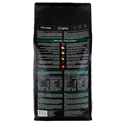 Savory Trockenfutter für kleine Hunde mit Lamm Savory Trockenfutter für kleine Hunde mit Lamm