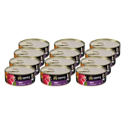 Savory Nassfutter für Hunde mit Rind Savory Nassfutter für Hunde mit Rind