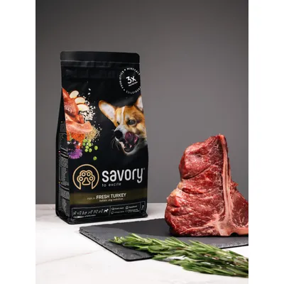 Savory Trockenfutter für sterilisierte Hunde mit Pute