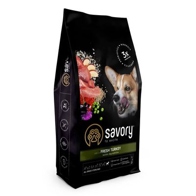 Savory Trockenfutter für sterilisierte Hunde mit Pute