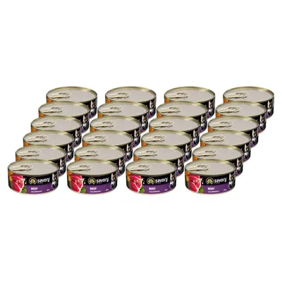 Savory Nassfutter für Hunde mit Rind