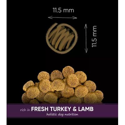 Savory Trockenfutter für mittelgroße Hunde mit Pute & Lamm