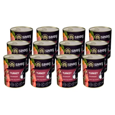 Savory Nassfutter für Hunde mit Pute Savory Nassfutter für Hunde mit Pute